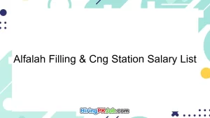 Alfalah Filling & Cng Station Salary List