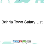 Bahria Town Salary List