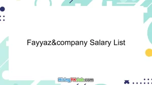 Fayyaz&company Salary List