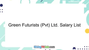 Green Futurists (Pvt) Ltd. Salary List