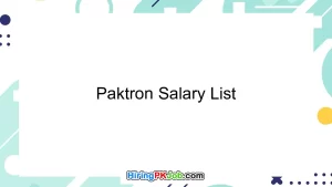 Paktron Salary List