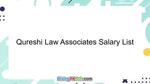 Qureshi Law Associates Salary List