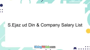 S.Ejaz ud Din & Company Salary List